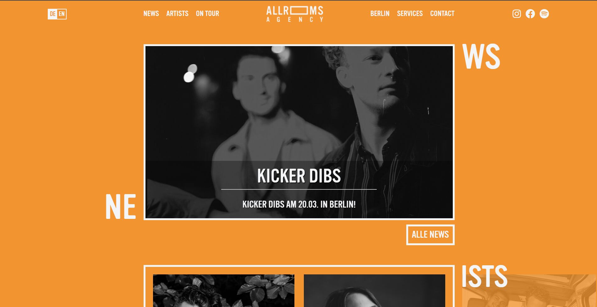 All Rooms Agency Website